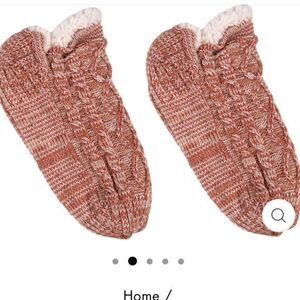 Simply Southern Soft and Comfy Camper Socks Heather Coral Orange One Size NWT‎